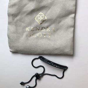 Kendra Scott Jack Adjustable Gunmetal Bracelet